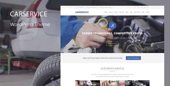 Download Car Service-Mechanic Auto Repair Theme-Professional Auto Shop Services Car Care
