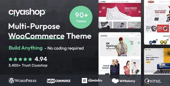 Download CiyaShop-Premium Multipurpose WooCommerce Theme for Online Stores E-commerce Dropshipping