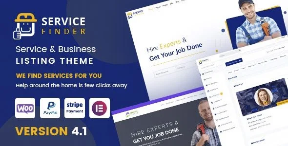 Download Service Finder-Directory Job Board Theme-Easy Setup Local Search Business Opportunities