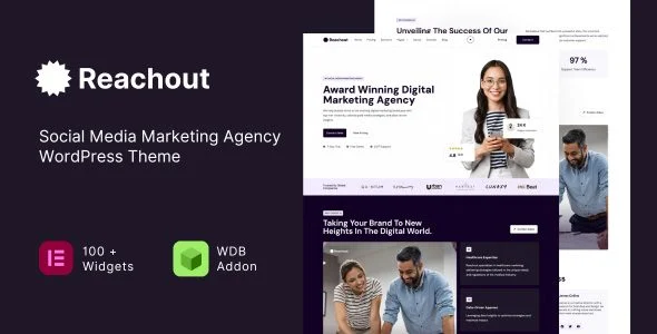 Download Reachout-Social Media Agency Theme-Build Engage Convert