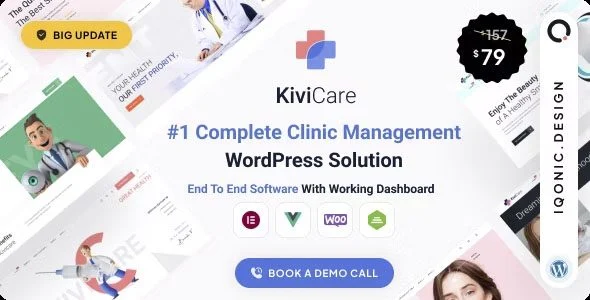 Download KiviCare Medical Clinic Patient Management-Appointment Tracking Scheduling Patient Portal WordPress Solution Premium