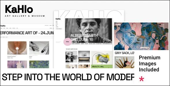 Download Kahlo Art Gallery Theme-Modern Exhibition Design-Interactive Museum Display-Free