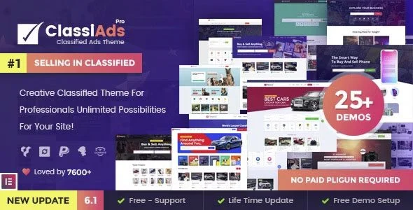 Download Classiads - Responsive Classified Ads Theme - SEO Optimized & User Friendly