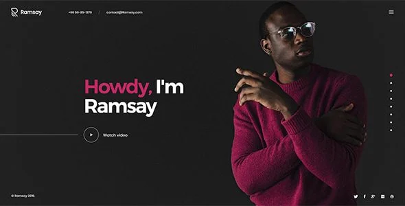 Download Ramsay-Personal CV Resume-Professional Modern Clean Freelancer Job Applicant