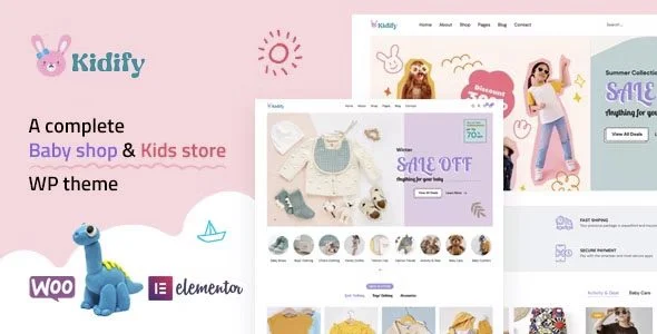 Download Kidify-Free Kids WooCommerce Theme for Online Stores-Educational Toys Store Design