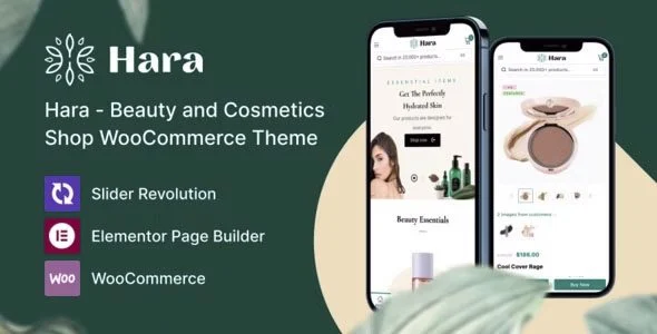 Download Hara Beauty Cosmetics WooCommerce Theme - Elegant Shop - Premium Design Eye-Catching Layout