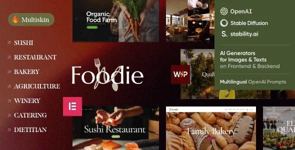 Download Foodie - Modern Restaurant Design - Elegant Dining Experience Elegant Ambiance High-End Elegance