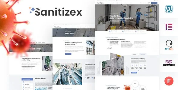 Download Sanitizex-Free Cleaning Services Theme-High Quality Sanitizing Business Downloads Professional Cleanings