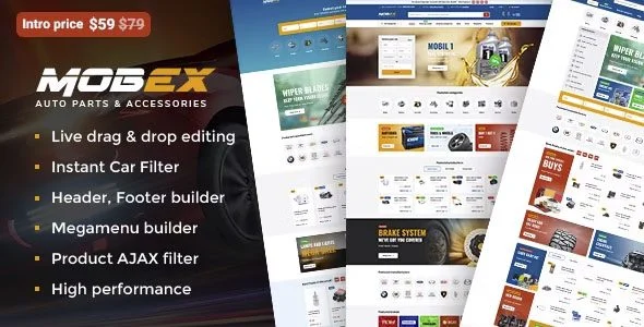 Download Mobex Auto Parts Theme - Car Parts Store Builder - SEO Optimized - Free