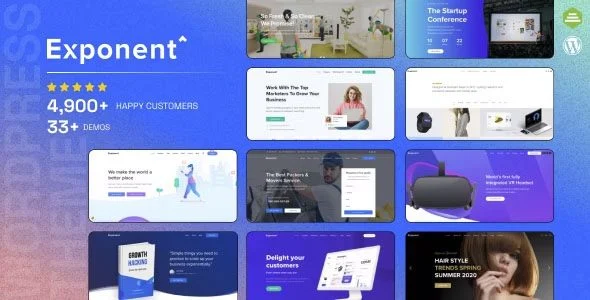 Download Exponent-Modern Business Theme-Smart Design Premium Conversion Features Professional Marketing Strategy