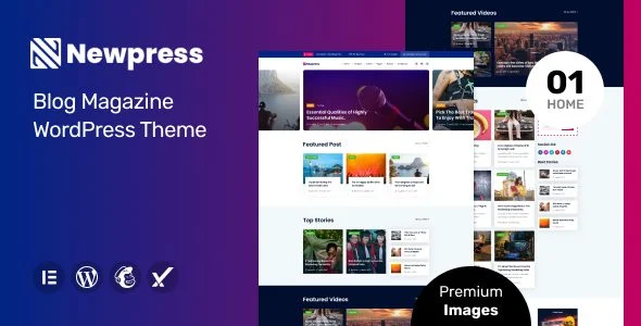 Download Newpress-Modern Magazine Design-Responsive Blog Layout-Unique Theme Templates-Free