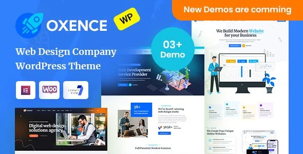 Download Oxence-Modern Elementor Theme-Web Design Portfolio-Agency Business-Creative Design