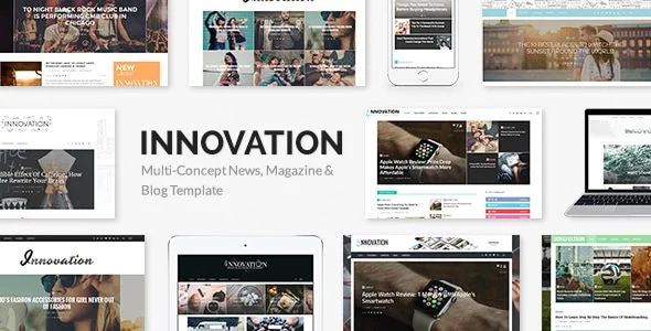 Download Innovation-News Magazine Blog Premium Design Stylish Layout