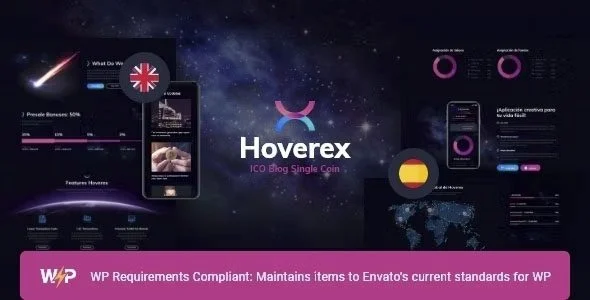 Download Hoverex-Crypto NFT ICO Theme-Spanish Free