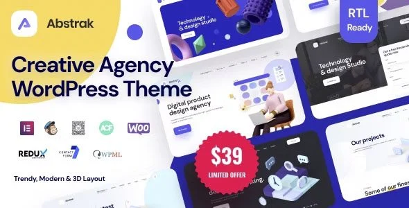 Download Abstrak-Modern Agency Portfolio Design Creative Business Freelancer