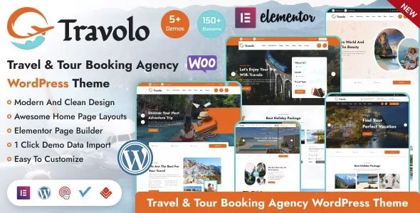 Download Travolo-Travel Agency Booking Theme-SEO Optimized Tour Packages Luxury Trips