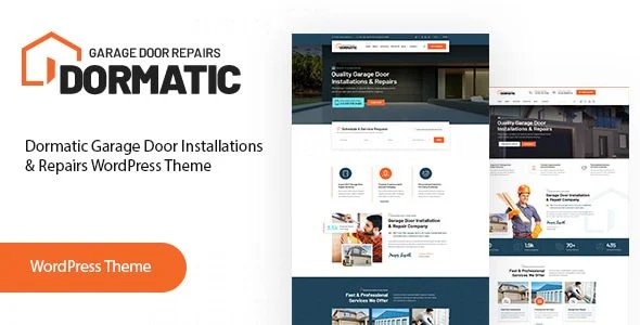 Download Dormatic Garage Door Repair Theme-Responsive Design-SEO Friendly-Premium Features