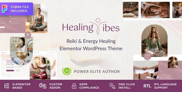 Download Healing Vibes-Reiki Meditation Coaching Theme Free Wellness Mindfulness Spiritual Coaching