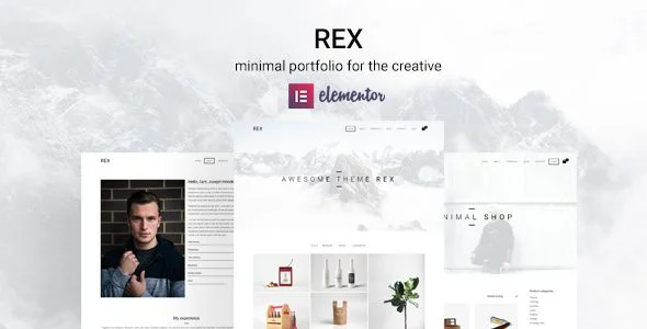 Download Rex-Minimal Portfolio Theme-Digital Art Gallery-Professional Design-Artist Showcase-Free Version