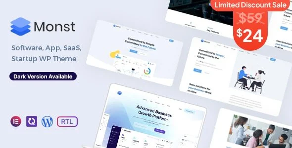 Download Monst-SaaS startup design elegant conversion optimization business growth