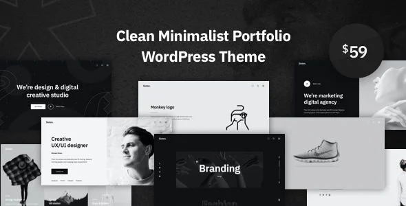 Download Sixten Minimalist Portfolio Theme creative elegant design stunning layout