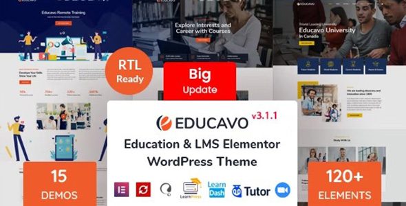 Download Educavo-Education Theme-Learning Platform-Course Creator-Free