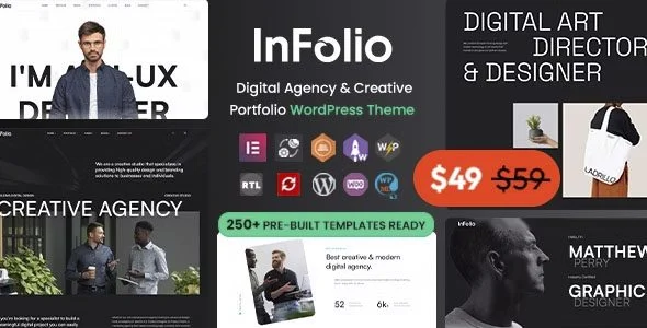 Download Infolio-Digital Agency Portfolio-Elementor Creative Design Professional Free