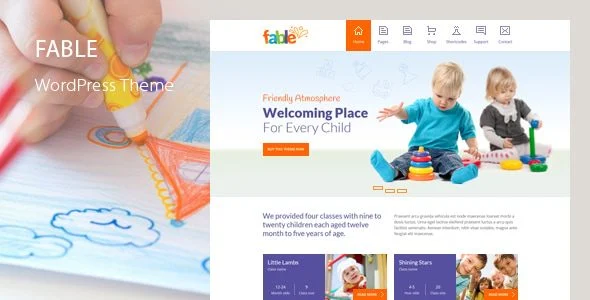 Download Fable-Kindergarten Child Education Theme for Schools