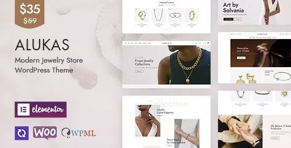 Download Alukas-Premium Jewelry Store Design for E-commerce - Modern Shop UI & SEO Optimized