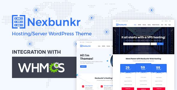 Download Nexbunker-Responsive Hosting Theme-SEO Optimized WHMCS Integration Business Support