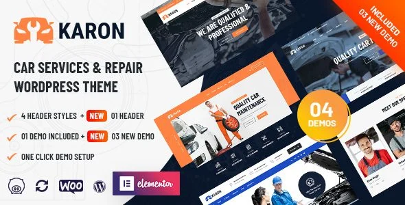 Download Karon Car Repair Shop WP Theme Premium Automotive Services Business Optimization