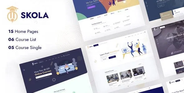Download Skola LMS Theme-Educational E-Learning Course Platform Digital Learning Tools Free