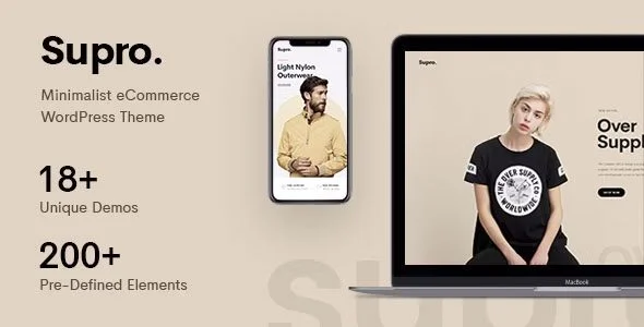 Download Supro-Free Premium Minimalist AJAX WooCommerce Optimized Theme