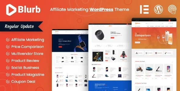 Download Blurb-Premium Affiliate Marketing Theme for E-commerce & Lead Generation