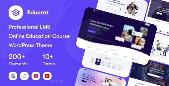Download Educrat-Online Course Platform Education Theme Customizable Learning