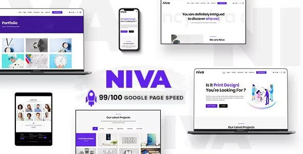 Download Niva Creative Agency Theme-Modern Design-Business Marketing-FREE Download