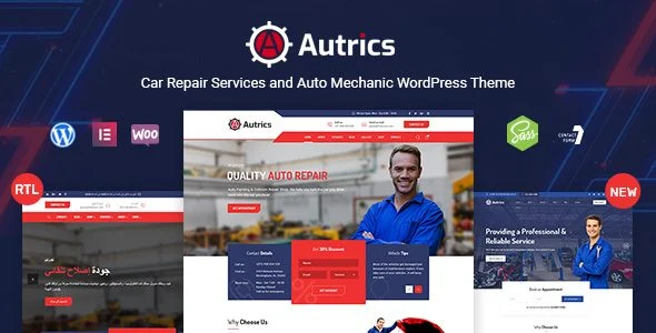 Download Autrics Car Services Auto Mechanic Theme - Professional Design SEO Features Automotive Business