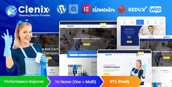 Download Clenix Cleaning Services Theme - Professional, Responsive, SEO-Friendly, Free Premium