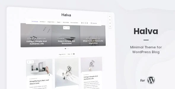 Download Halva-Modern Minimal Blog Theme-Fast Responsive Design-Elegant Layout-Premium