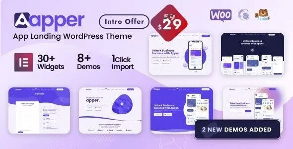 Download Apper - Creative App Landing Page - Multi-concept Design Free