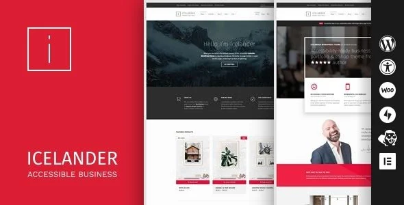 Download Icelander Business Portfolio WooCommerce Theme-FREE Accessible Online Store Premium Design