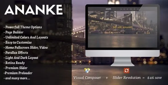Download Ananke-One Page Parallax Responsive Design SEO Ready Premium