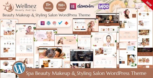 Download Wellnez Beauty Spa Wellness Salon Theme Premium relaxation spa treatments luxury beauty services therapy massaging