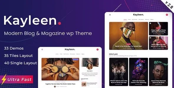Download Kayleen-Powerful Blog Magazine Theme-Fast Responsive SEO Optimized