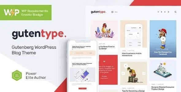 Download Gutentype-Responsive Gutenberg Elementor Theme-SEO Optimization Marketing Blog