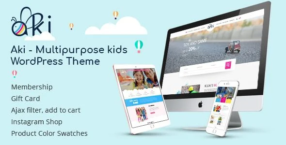 Download Aki-Multipurpose Kids Theme-Engaging Design-Adaptive Layout-Safe for Kids