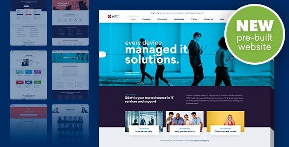 Download Nanosoft-IT Solutions & Services Theme-FREE Business Support Design