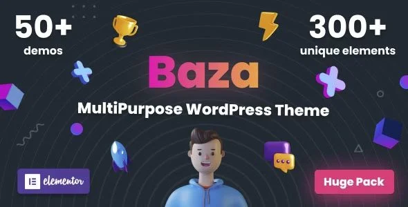 Download Baza Creative MultiPurpose WordPress Theme - Professional Design - Business Marketing E-commerce