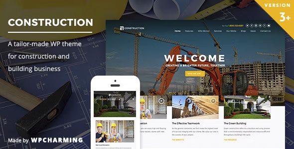 Download Construction Modern Commercial Construction Theme Professional Business Design