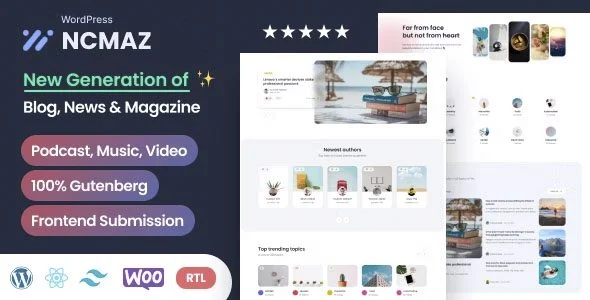 Download Ncmaz-News Magazine Full Site Editing WordPress Block Theme-Enhanced Layouts-Premium Features-SEO Optimized Design